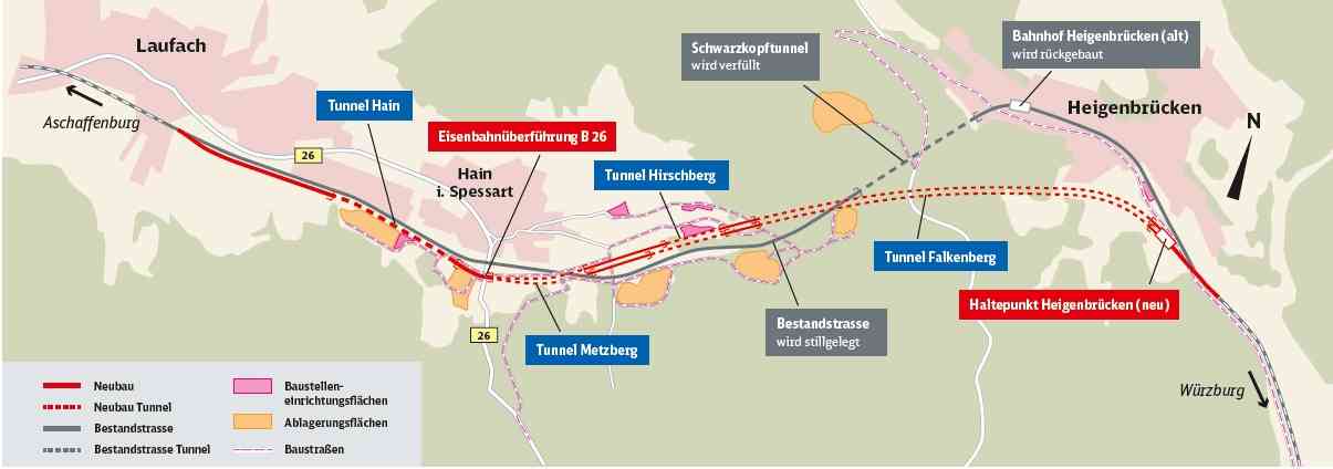 Umfahrung
        Schwarzkopftunnel DB-Plan
