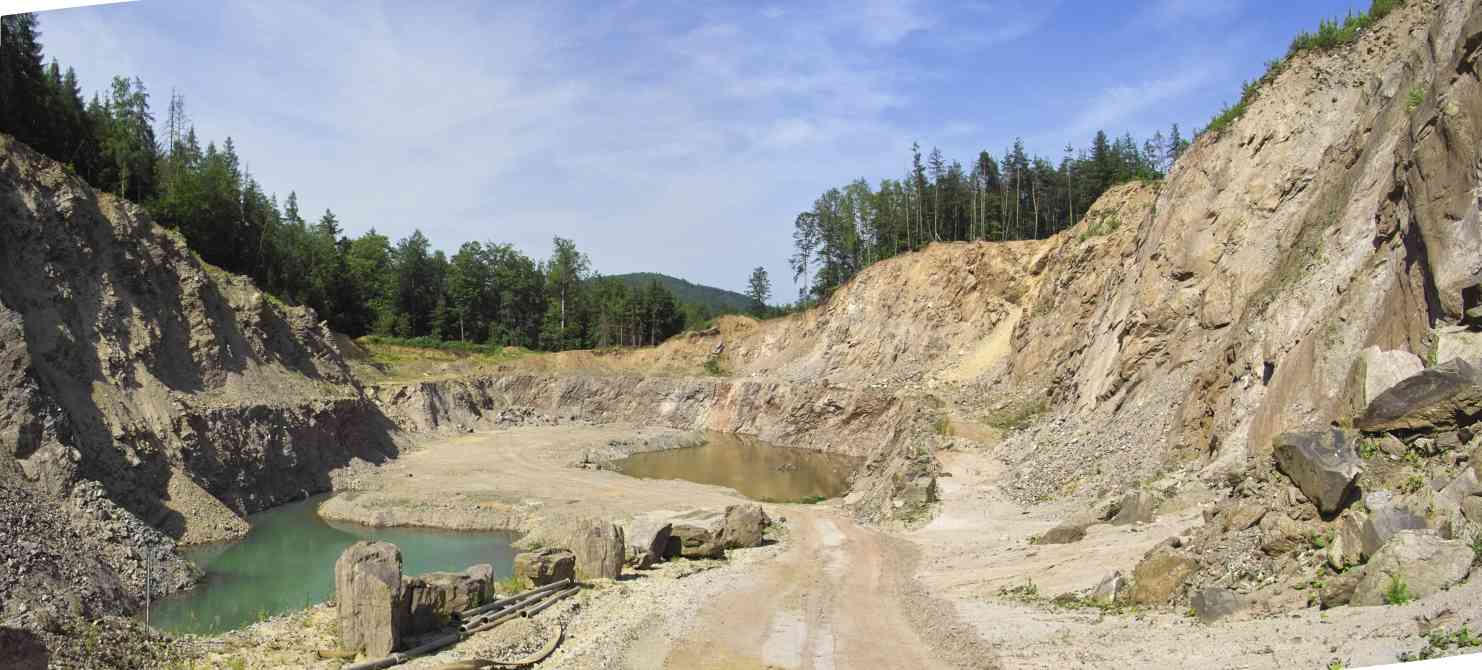 der Steinbruch bei Hemsbach als
          Panoramabild