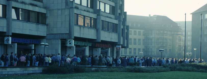 Ausreiseschlange