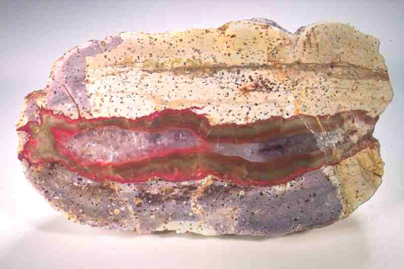 Lithophyse mit Achat und Quarz