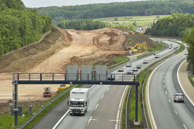 Autobahn bei Weibersbrunn