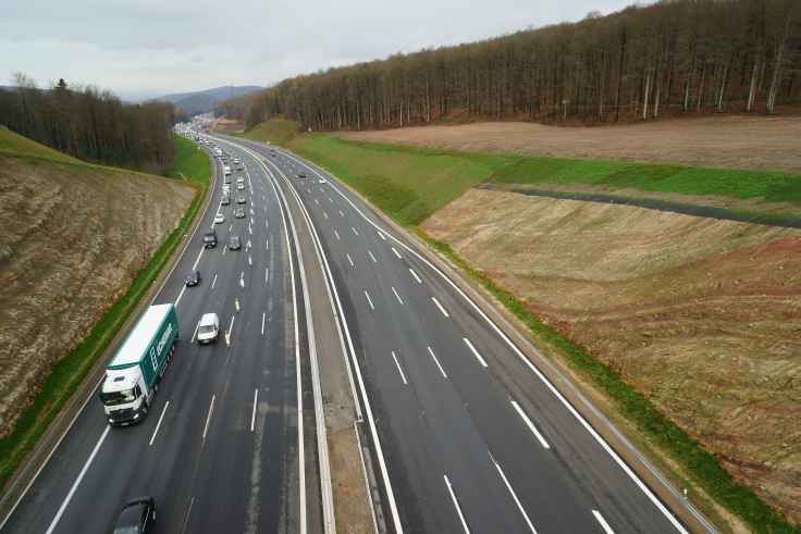 Die fertige Autobahn