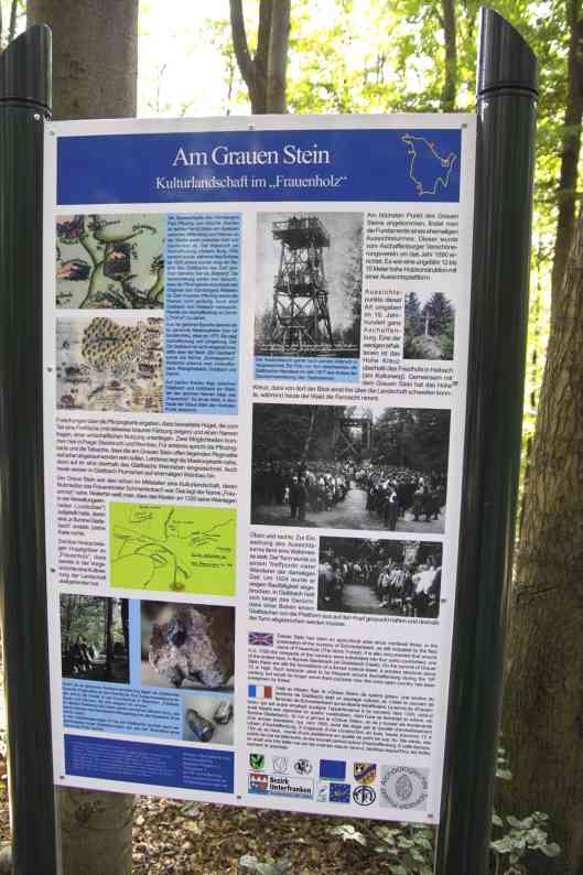 Tafel auf dem Grauenstein