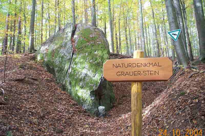 Felsen aus Staurolith-Gneis
