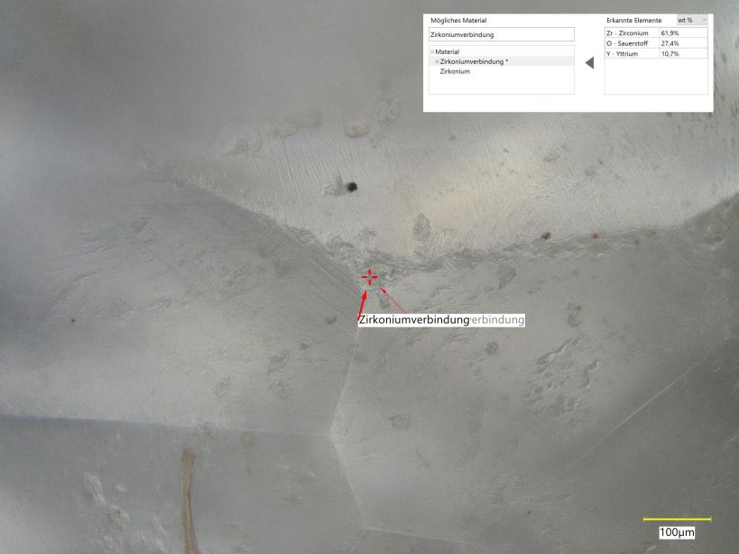 Elementanalyse Zirkonia