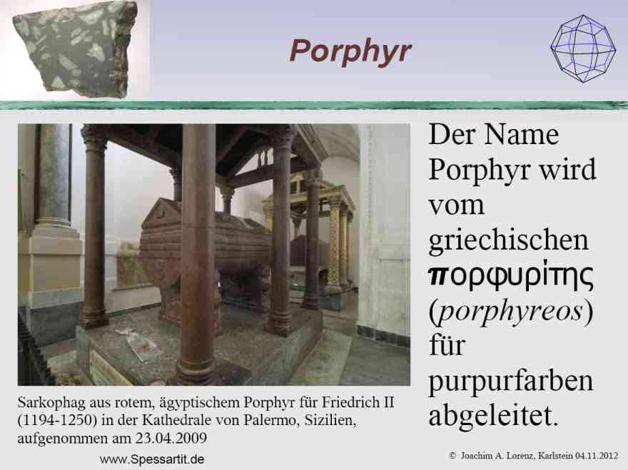 Porphyr-Vortrag