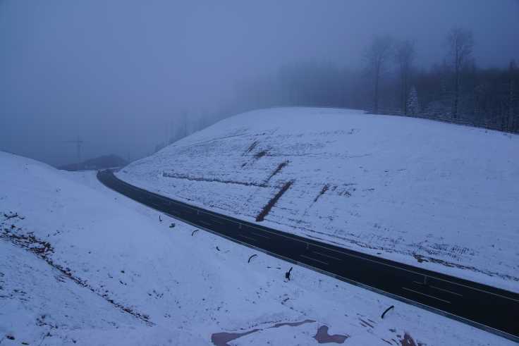 A3-Trasse
              im Schnee